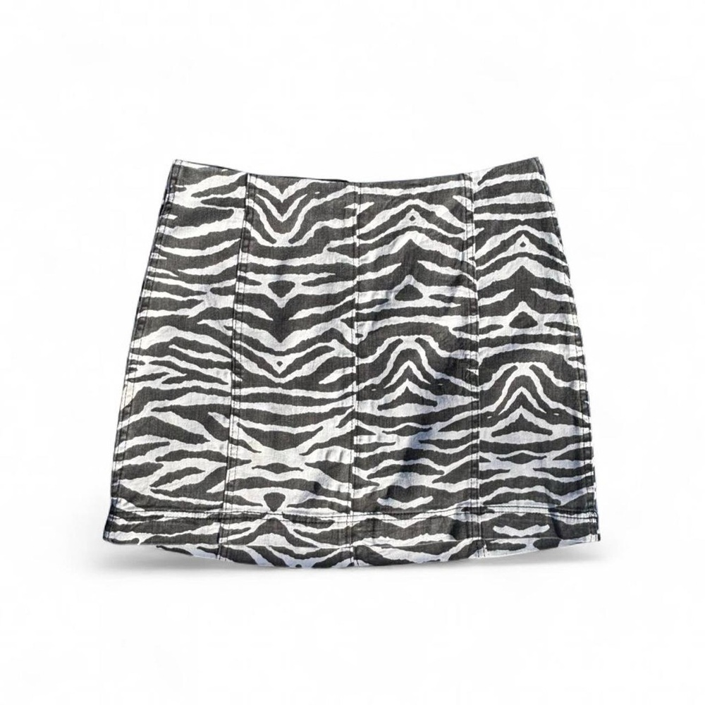 Size 12 Zebra Print Mini Skirt